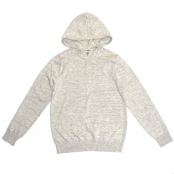 Goodfellow & Co Men's Size 2XL Cotton Hooded Pullover Sweater White Feather NWT
